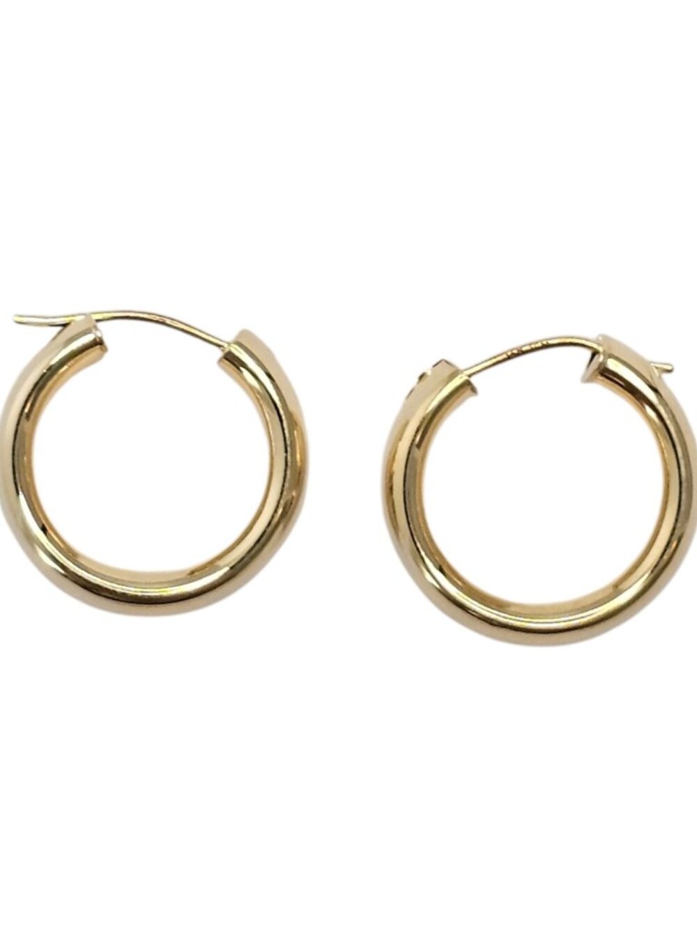 14K Yellow Gold Huggie Hoop Earrings #25720